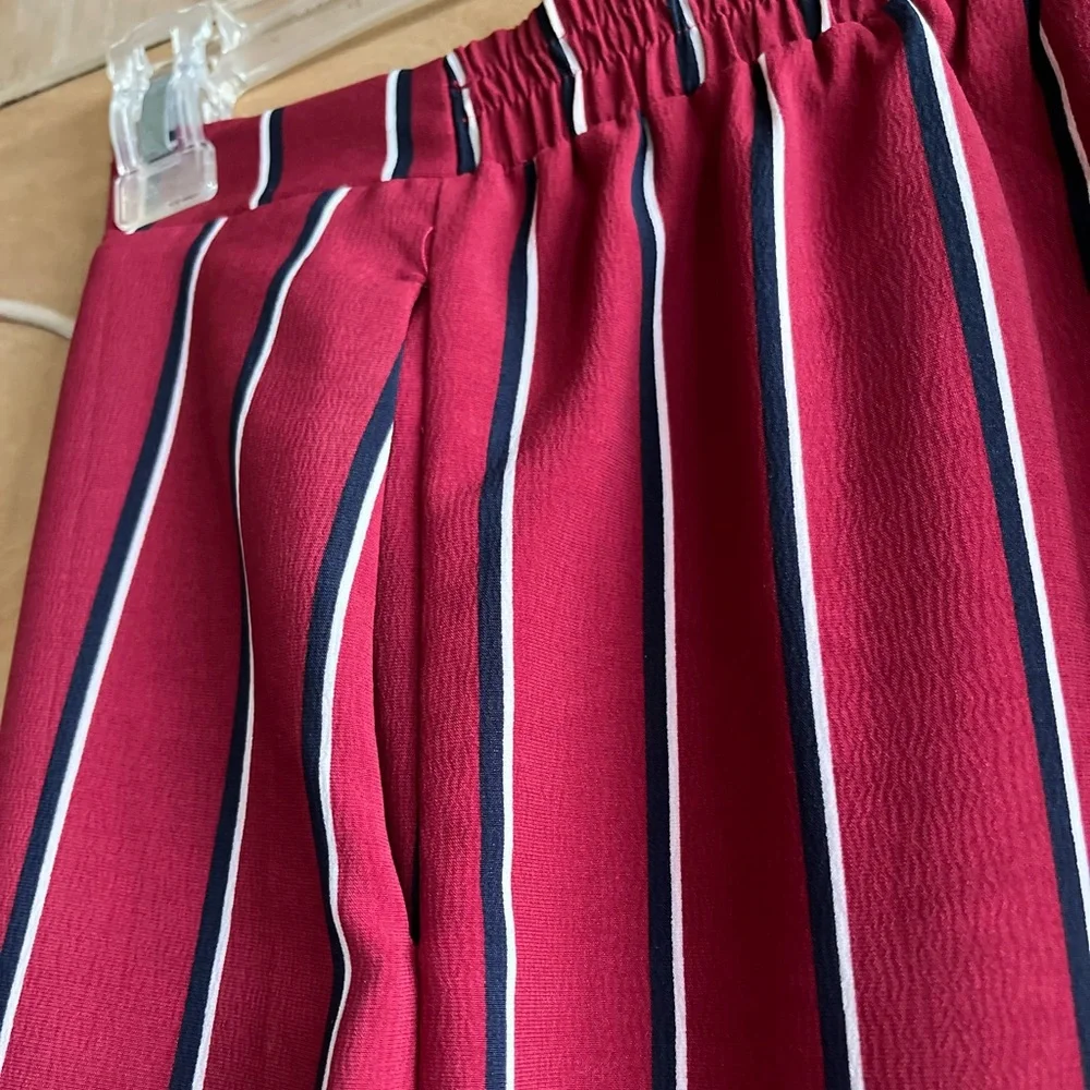 Mustard Seed M brick red, white and black, pants - Picture 4 of 12